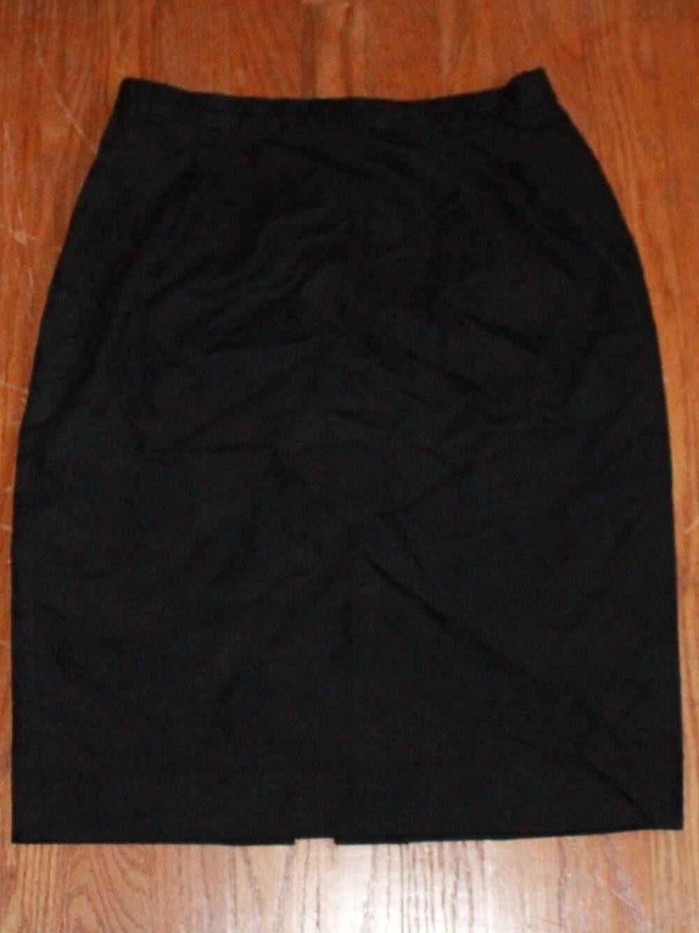 Vintage Unknown Brand Monochromatic Floral Print Pencil Skirt